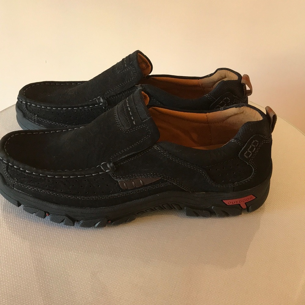 Casual Black Leisure Slip On Loafers
